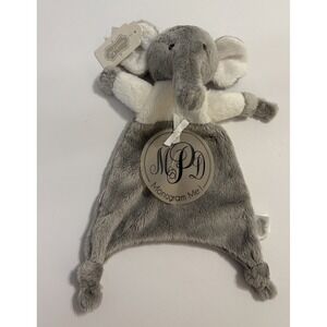 NWT Mud Pie/Mudpie Gray Elephant Paci Holder/Security Blanket/Lovey